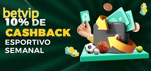 10% de bônus de cashback na betvip